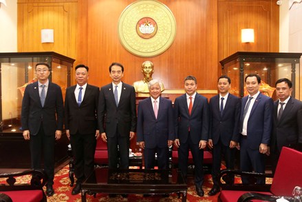 Chủ tịch Ủy ban Trung ương MTTQ Việt Nam Đỗ Văn Chiến tiếp Đại sứ Trung Quốc tại Việt Nam 